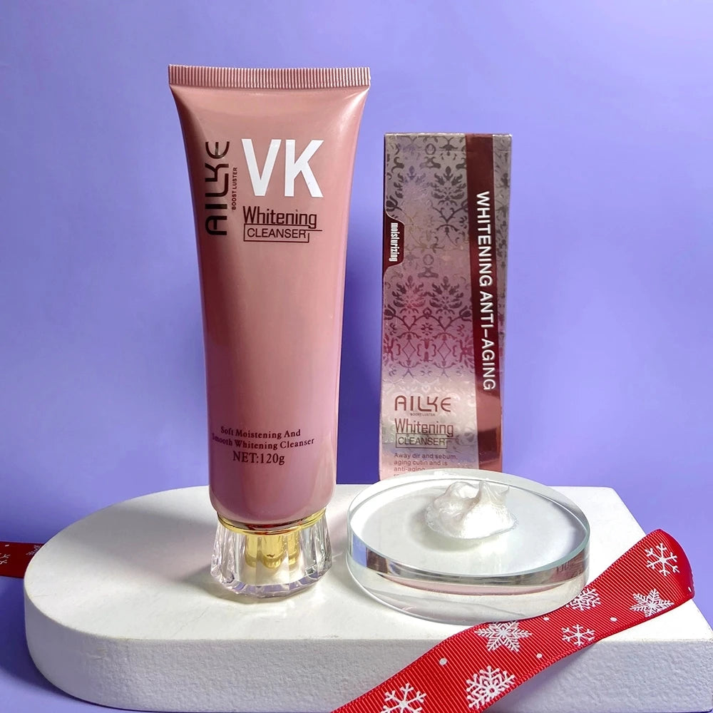 AILKE Lightening Face Care Set For All Skin Types, Whitening, Reduce Freckles, Melanin, Black Spots, Wrinkles, Even Skin Tone