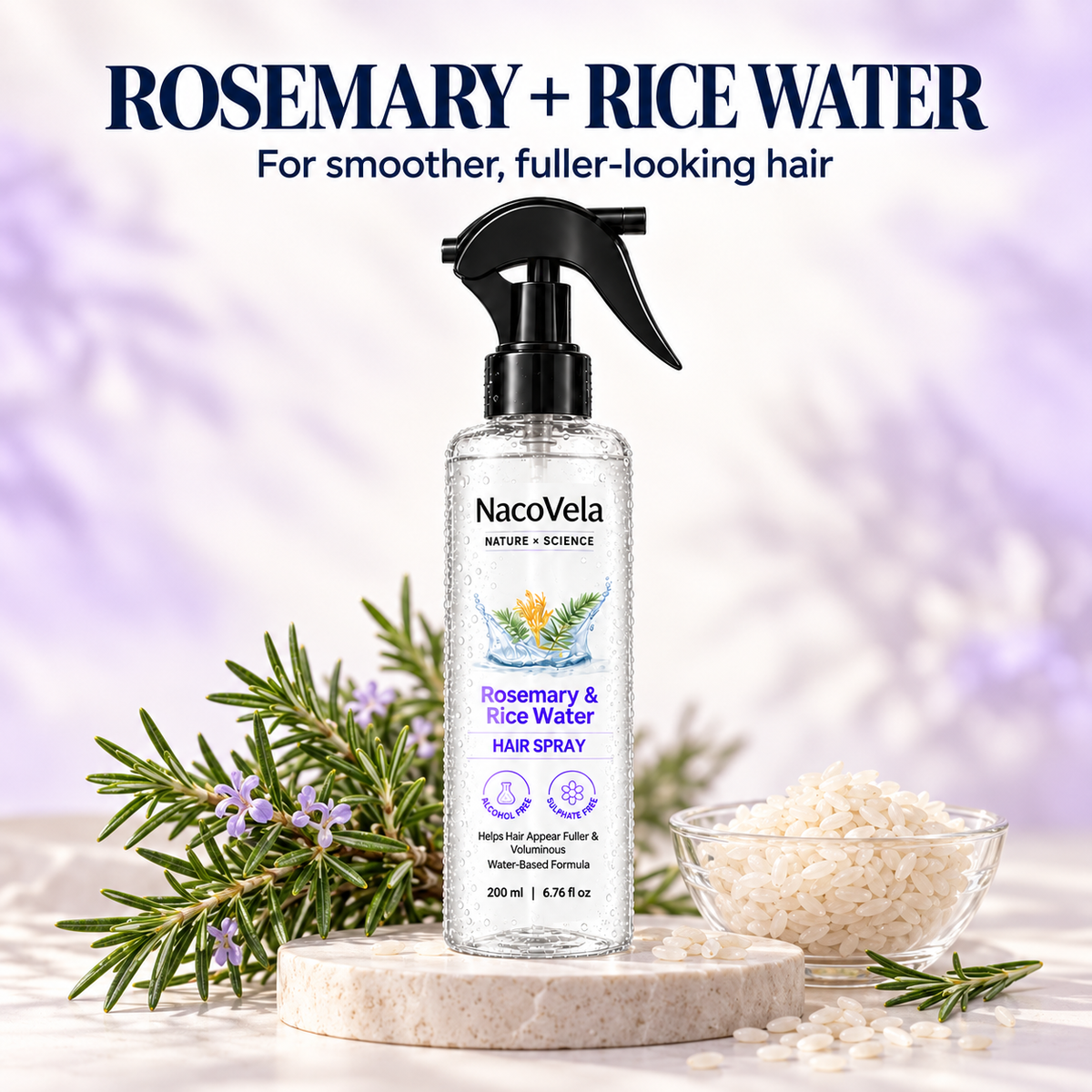 NacoVela®   Rosemary Hair Fragrance Spray