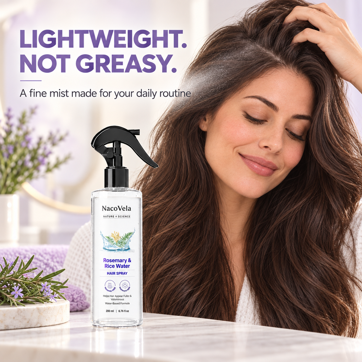 NacoVela®   Rosemary Hair Fragrance Spray