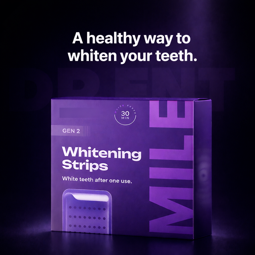 Enamel-Safe Teeth Whitening Strips (Gen 2 Purple Formula)