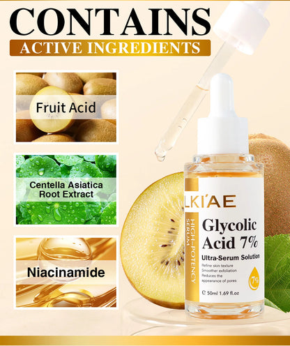 LKIAE Skin Brightener Set, Lightening, Hydration, Clean Stains, Remove Acne, Fine Lines, With Fruit Acid, Centella Asiatica