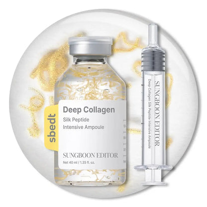 40ml Korean Silk Collagen Essence Serum Deep Peptide Intensive Revitalizing Face Cream.