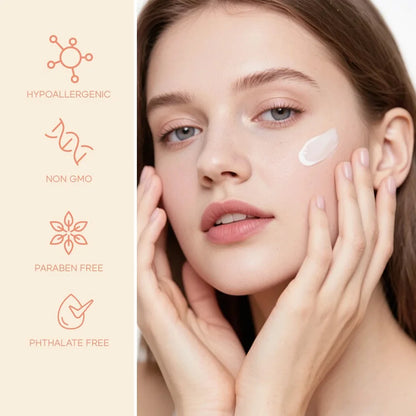【Camel Milk & Cactus】Moisturizing Cream - 72-hour hydration, brightens skin.  Gentle formula for sensitive skin, universal beige