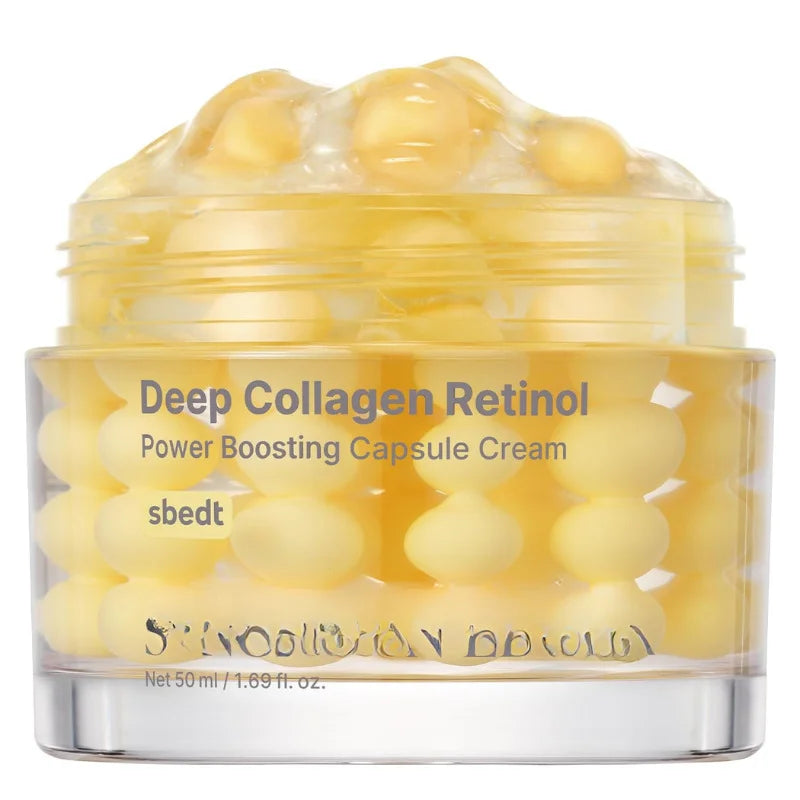 Silk Collagen Peptide Ampoule Serum Korean Care Set Deep Collagen Moisturizer Serum Retinol Power Capsule Cream Women Face Care