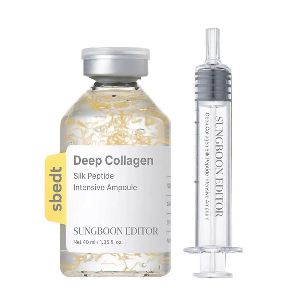 40ml Korean Silk Collagen Essence Serum Deep Peptide Intensive Revitalizing Face Cream.