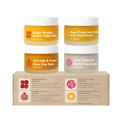Multi-Functional Day and Night Set, Moisturizing and Hydrating, Skin Barrier Care, Suitable for Facial and Eye Area Day and Nigh