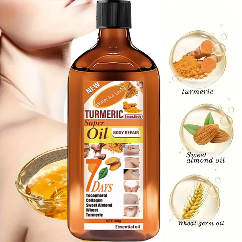 Turmeric Skincare Essential Oil, with Moisturizing and Brightening Effects, Is Gentle.
