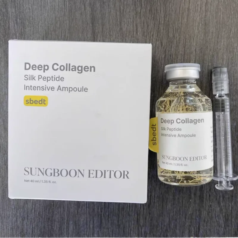 Silk Collagen Peptide Ampoule Serum Korean Care Set Deep Collagen Moisturizer Serum Retinol Power Capsule Cream Women Face Care