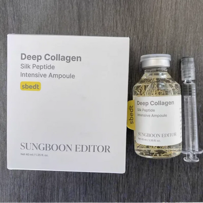 Silk Collagen Peptide Ampoule Serum Korean Care Set Deep Collagen Moisturizer Serum Retinol Power Capsule Cream Women Face Care