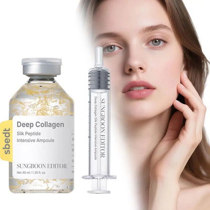 40ml Korean Silk Collagen Essence Serum Deep Peptide Intensive Revitalizing Face Cream.