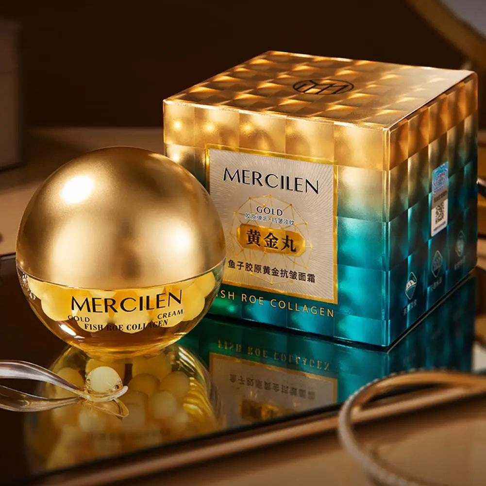 MERcilen Anti-Aging Gold Collagen Cream Wrinkle Firming Hydrating Moisturizing Nourishing Repairing Daily Skin Care