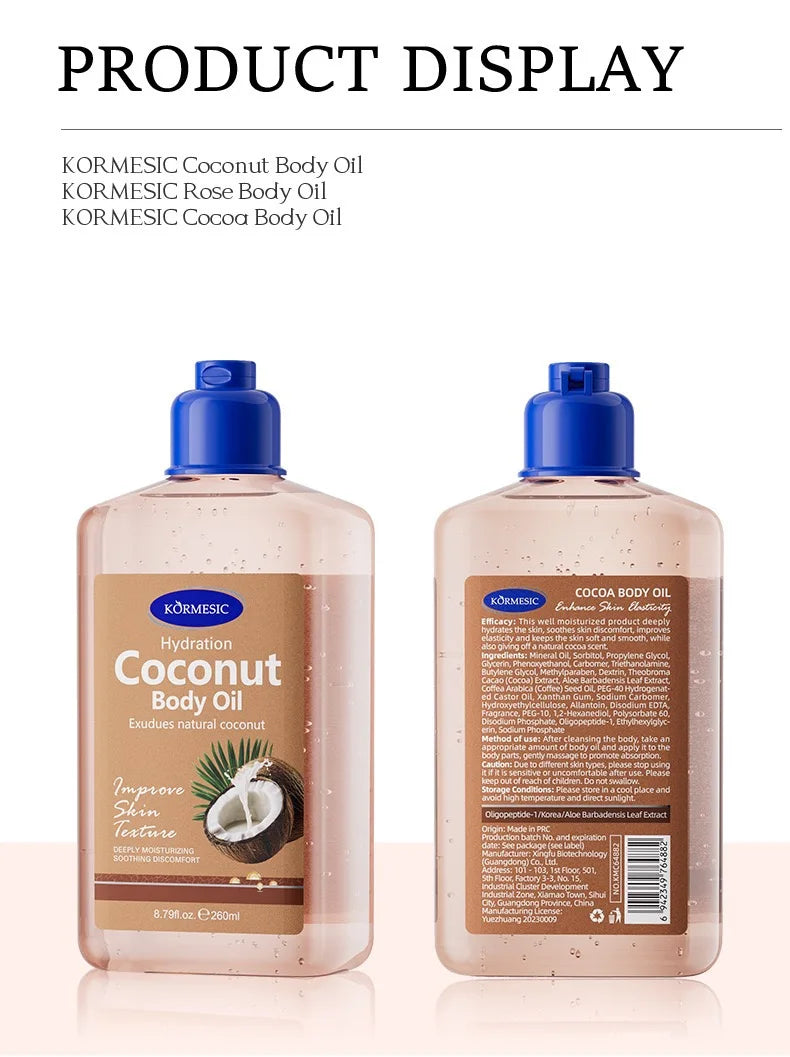 New Body Care Oil  Brightens Skin  Suitable for all skin types.