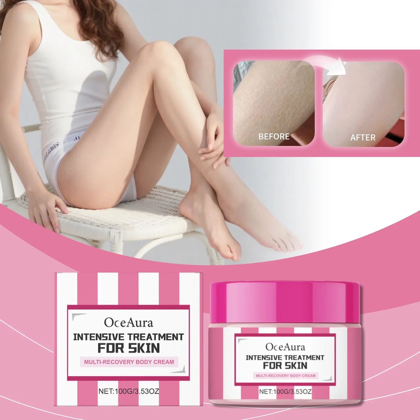 Body Moisturize Cream Repair Damage Firm Skin Lasting Fragrance.