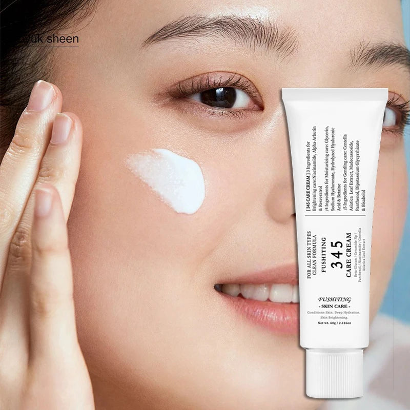 Korean 345 Face Cream Gentle Repairing Moisturizing Face Cream Strengthens Skin Barrier Effectively Improves Skin Imperfections