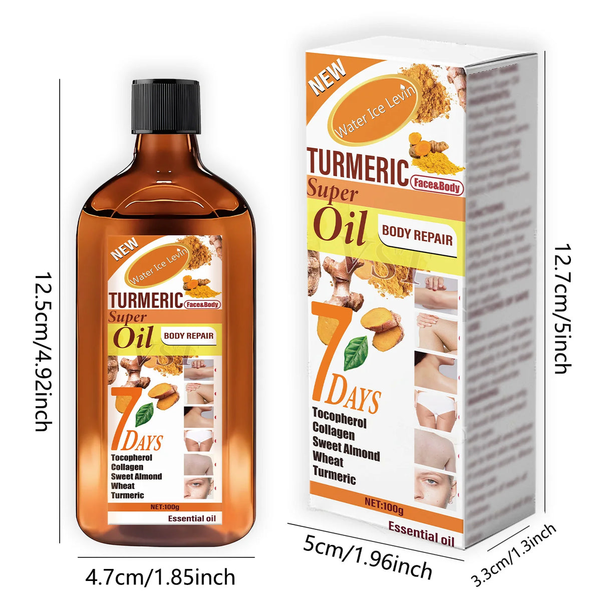 Turmeric Skincare Essential Oil, with Moisturizing and Brightening Effects, Is Gentle.