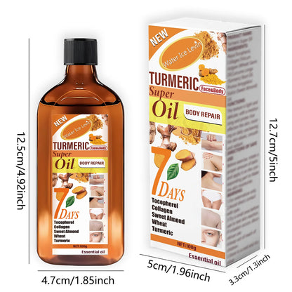 Turmeric Skincare Essential Oil, with Moisturizing and Brightening Effects, Is Gentle.