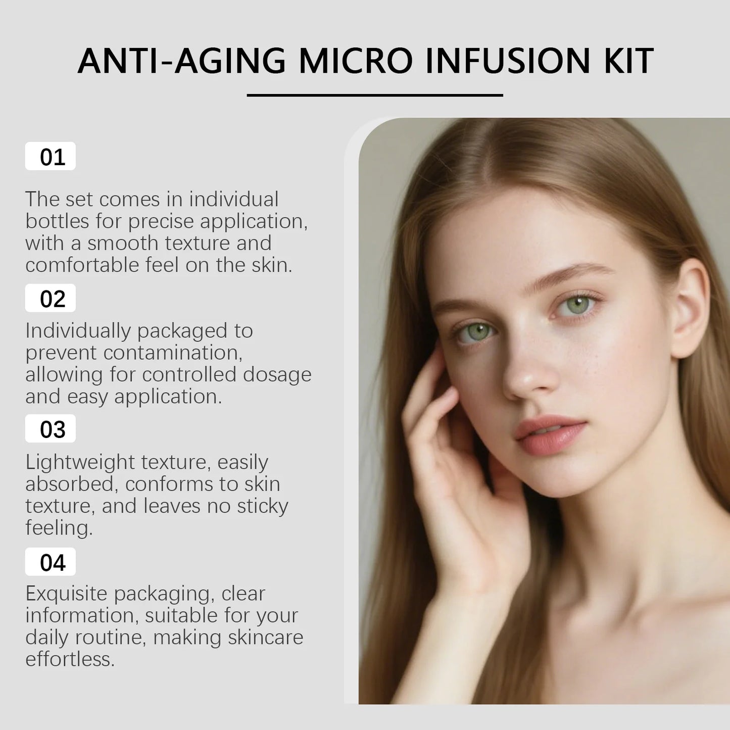 0.25mm Microneedle Skin Care Kit Day cream Night cream Seasonal Transition Repair Moisturizing Without Greasiness Anti-Dryness