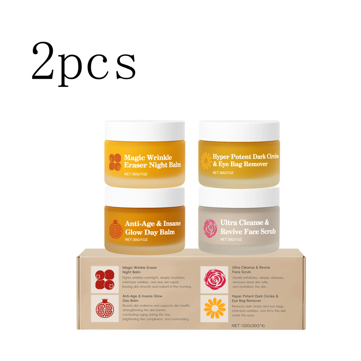 Multi-Functional Day and Night Set, Moisturizing and Hydrating, Skin Barrier Care, Suitable for Facial and Eye Area Day and Nigh