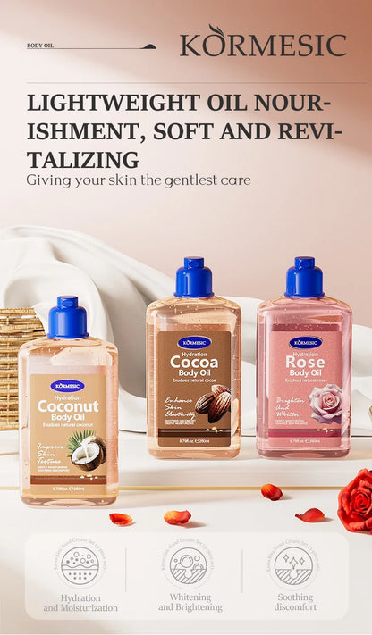 New Body Care Oil  Brightens Skin  Suitable for all skin types.