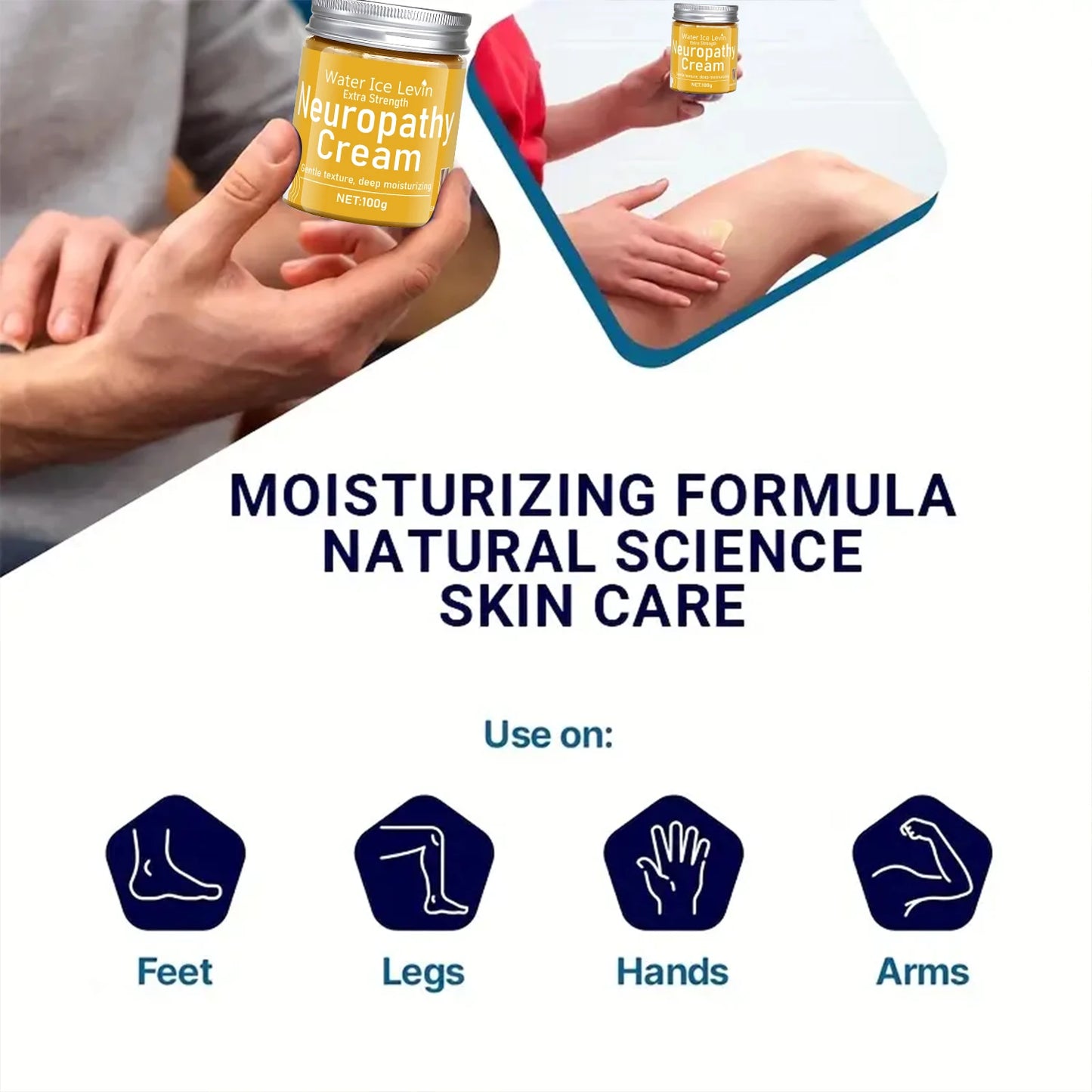 Body Cream, Natural Plant Moisturizer, Eucalyptus Essential Oil Soothes the Skin.