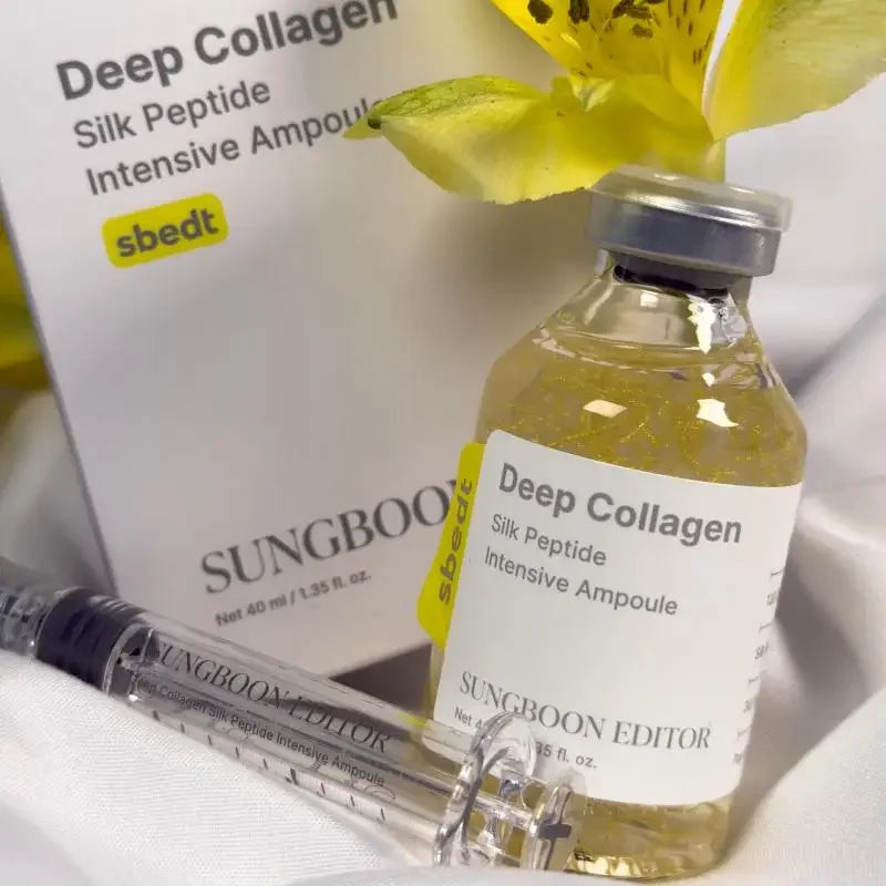 40ml Korean Silk Collagen Essence Serum Deep Peptide Intensive Revitalizing Face Cream.