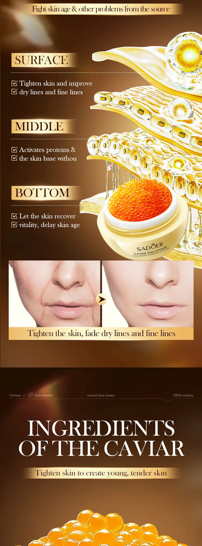 Anti-Wrinkle Face Cream Collagen Pearl Firming Lift Fade.