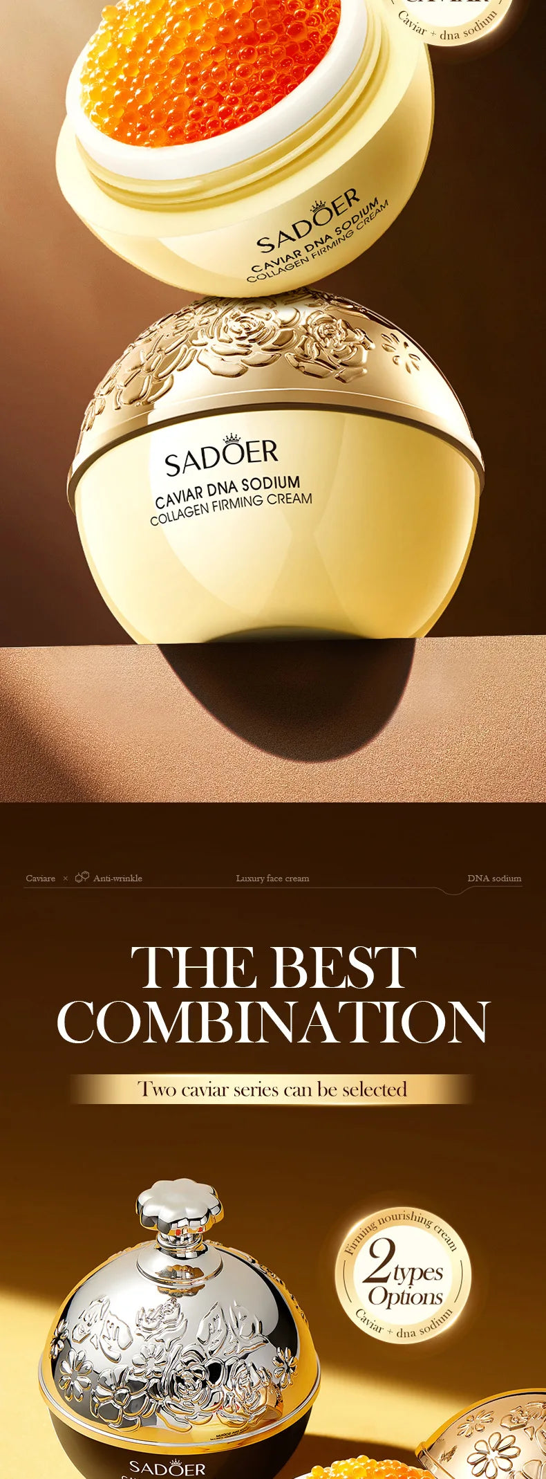 Anti-Wrinkle Face Cream Collagen Pearl Firming Lift Fade.