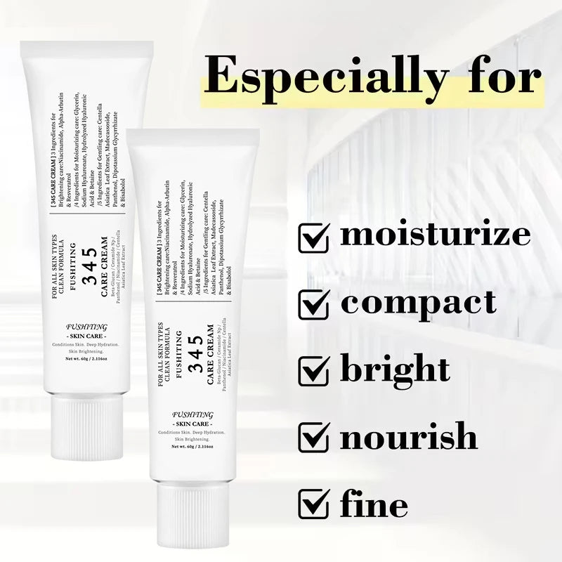 Korean 345 Face Cream Gentle Repairing Moisturizing Face Cream Strengthens Skin Barrier Effectively Improves Skin Imperfections