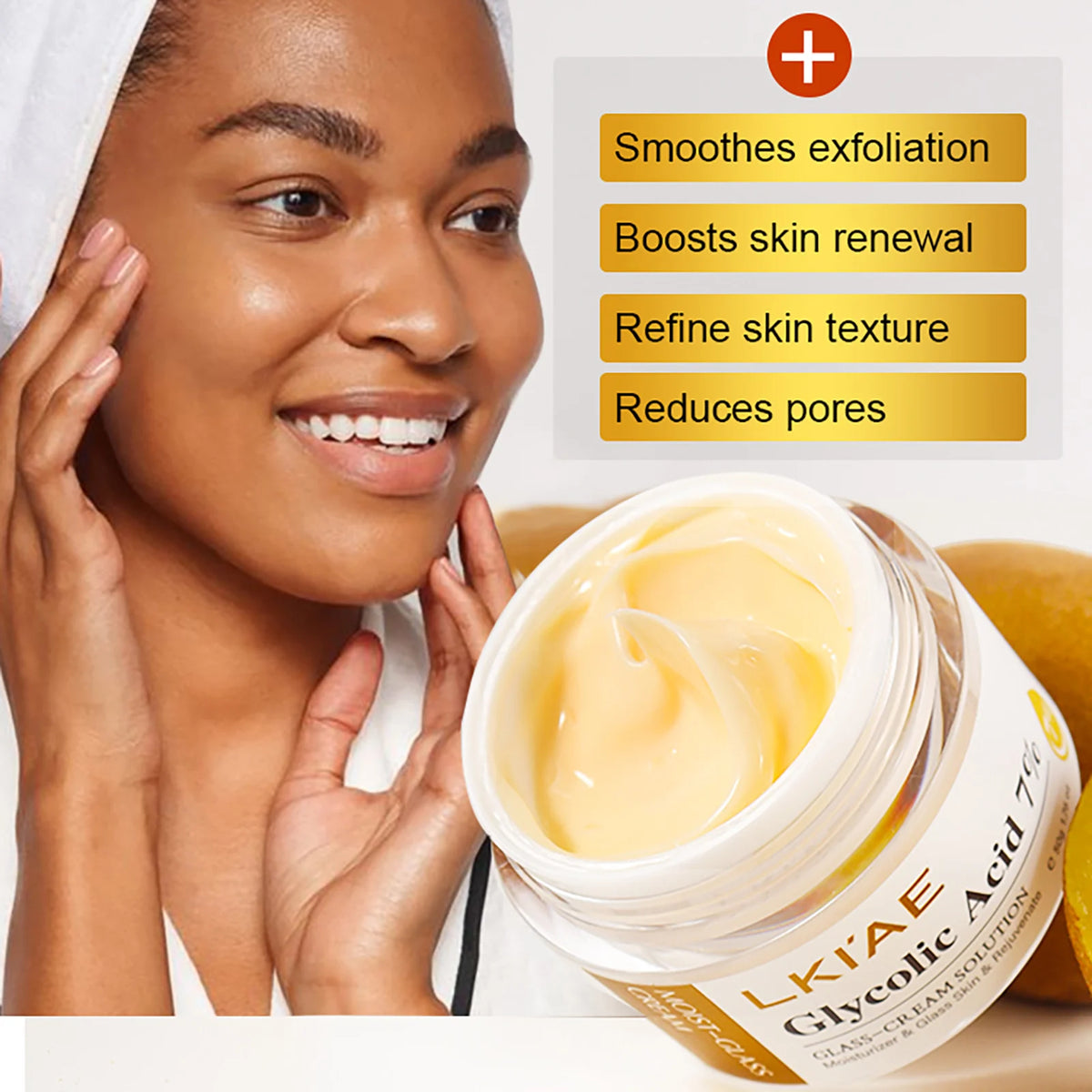 LKIAE Skin Brightener Set, Lightening, Hydration, Clean Stains, Remove Acne, Fine Lines, With Fruit Acid, Centella Asiatica