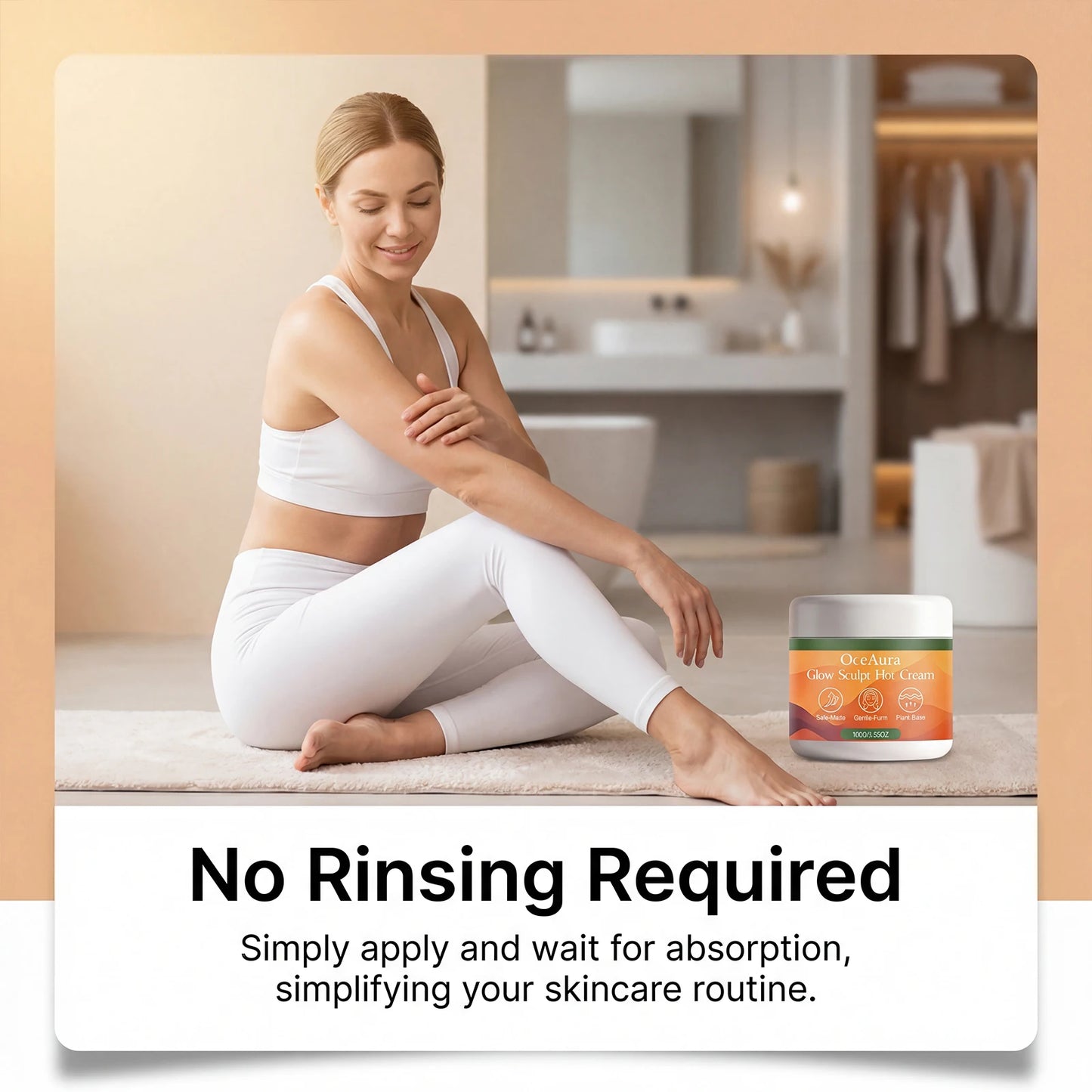Body care gel, gently moisturizes body skin, showcases body contours, delicate skin texture gel