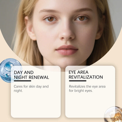 Multi-Functional Day and Night Set, Moisturizing and Hydrating, Skin Barrier Care, Suitable for Facial and Eye Area Day and Nigh