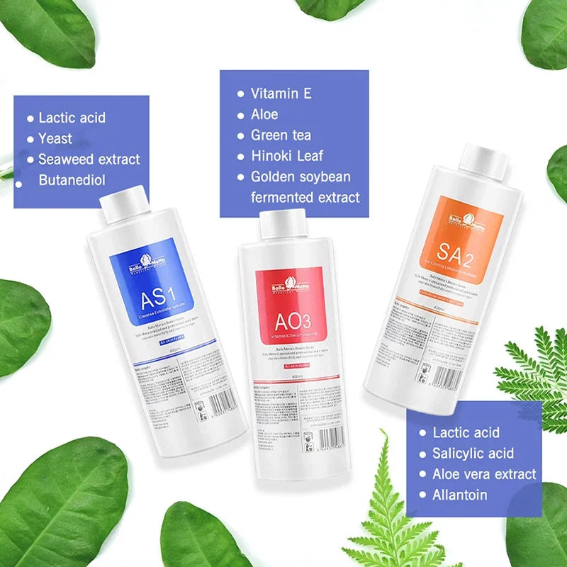 Facial Skincare Face Serum AS1 SA2 AO3 Aqua Peel Solution.