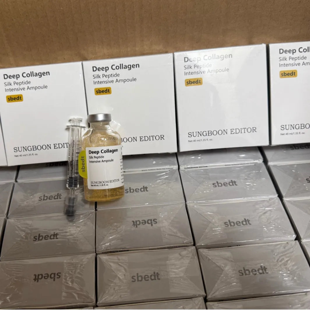 40ml Korean Silk Collagen Essence Serum Deep Peptide Intensive Revitalizing Face Cream.