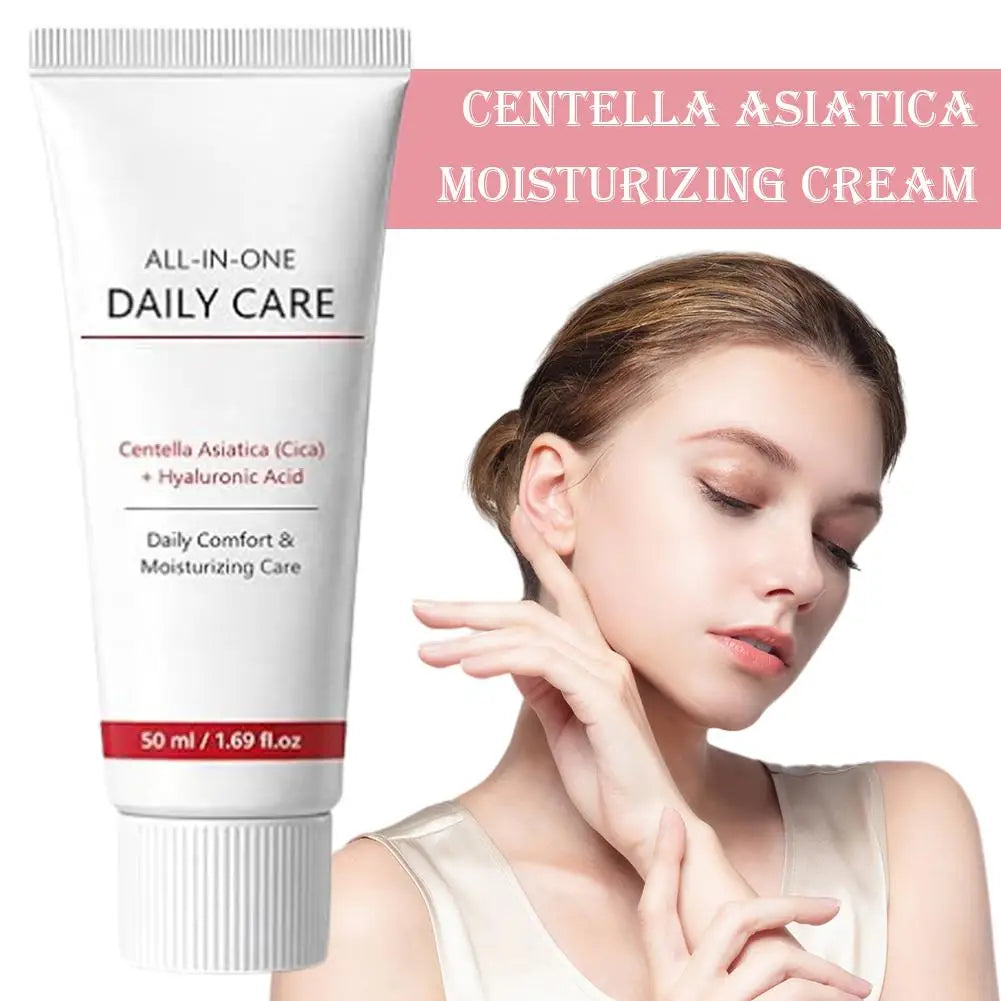 Centella Soothing Cream Face Moisturiser With Centella Asiatica, Fast-Absorbing & Nourishing Hydrating Face Cream Skin Care 50ml