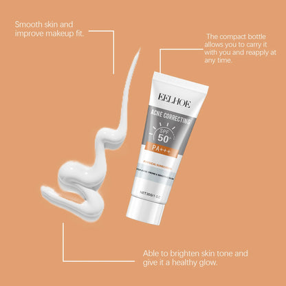 Deep Hydration Sunscreen Cream SPF 50+ UV Whitening Cream Korean Moisturizing Skin Care Tool for All Skin Type Cosmetics 30g