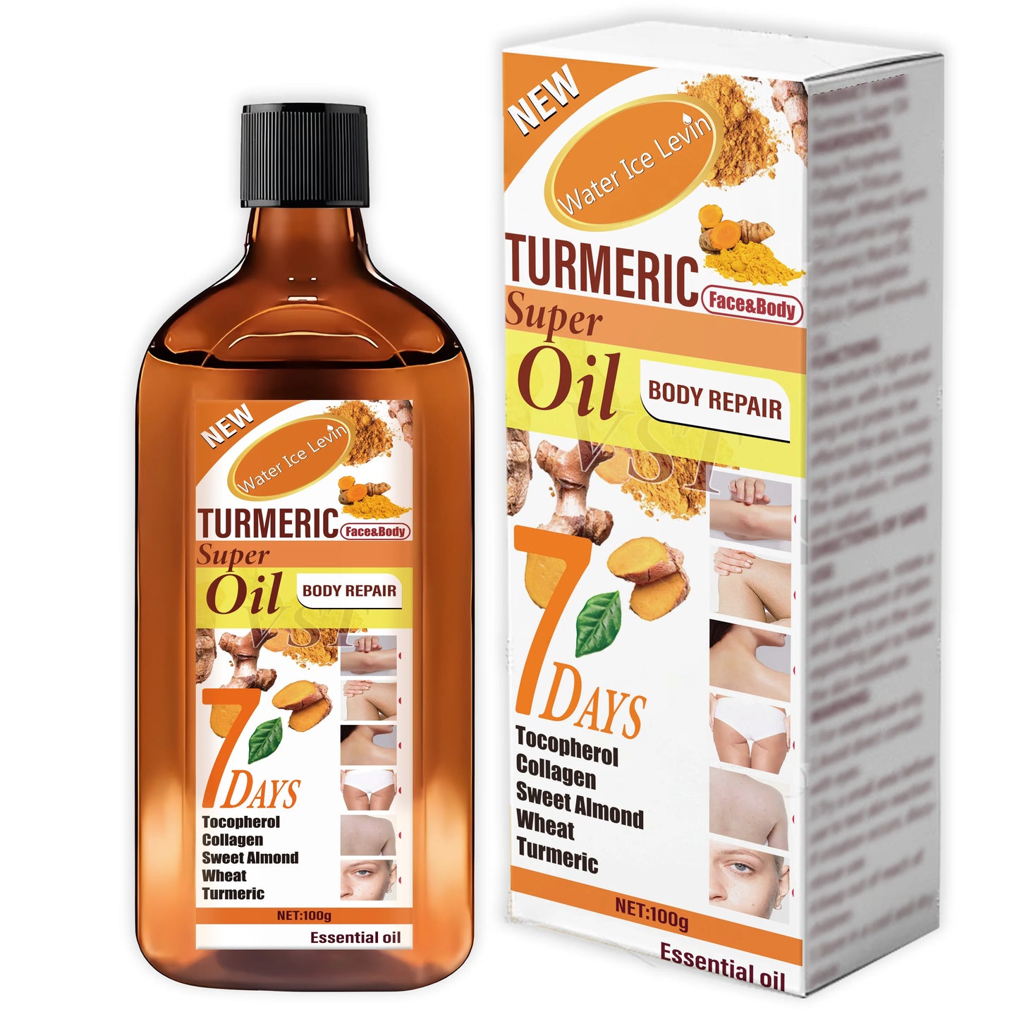 Turmeric Skincare Essential Oil, with Moisturizing and Brightening Effects, Is Gentle.