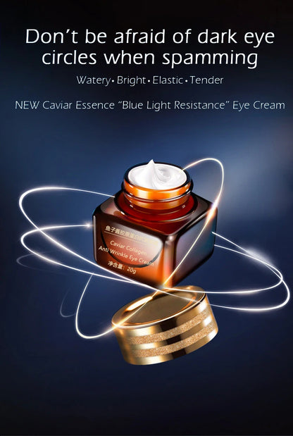 Moisturizing Face Serum and Cream Brighten Firming Anti-wrinkle Collagen Pre-Essence Caviar Eye Cream Dark Circle Eyebag Remover